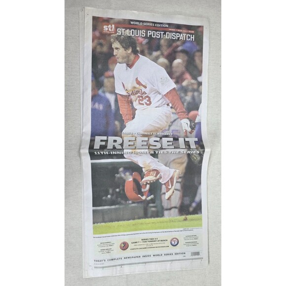 3 St. Louis Post-Dispatch 2011 Cardinals Newspapers – NL Champs & World Series - Picture 13 of 16